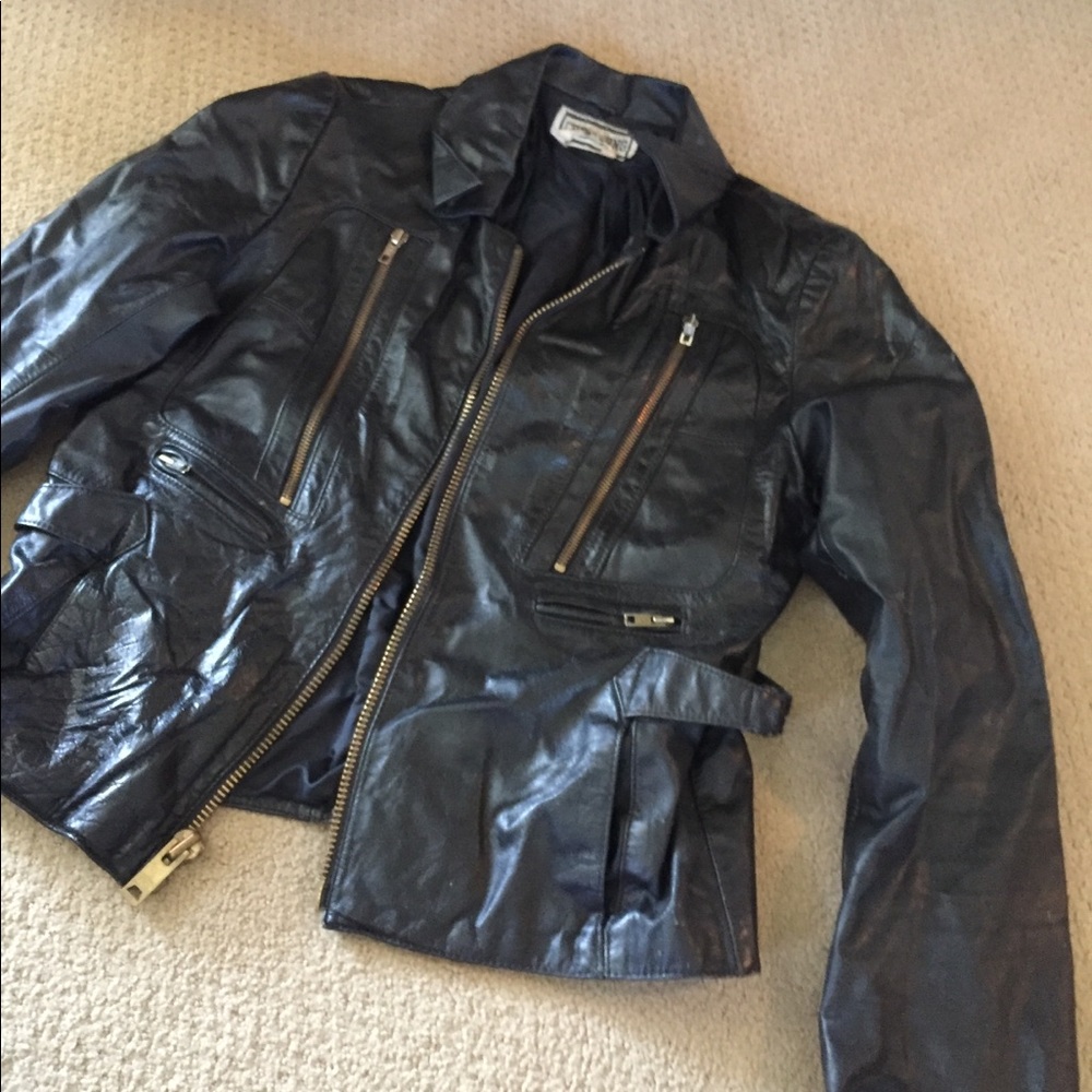 Vintage Chess King leather jacket